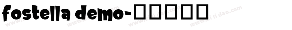 fostella demo字体转换